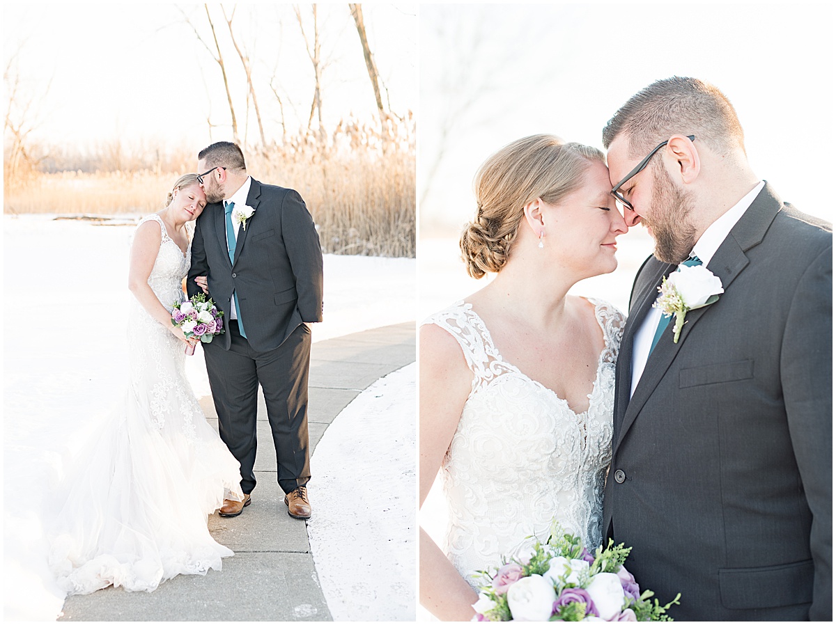 Bride and groom photos at Centennial Park in Orland Park, Illinois by Victoria Rayburn Photography