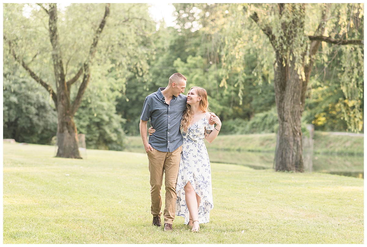 Engagement photos at Holcomb Gardens in Indianapolis by Indianapolis wedding photographer Victoria Rayburn Photography.