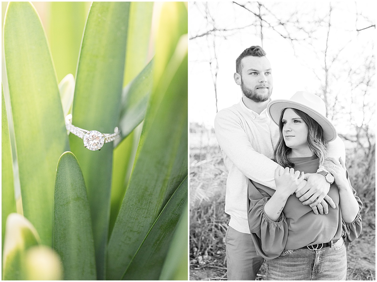 Country engagement photos in Lebanon, Indiana
