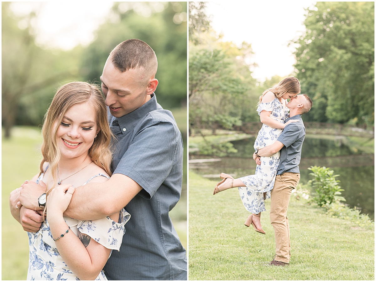 Engagement photos at Holcomb Gardens in Indianapolis by Indianapolis wedding photographer Victoria Rayburn Photography