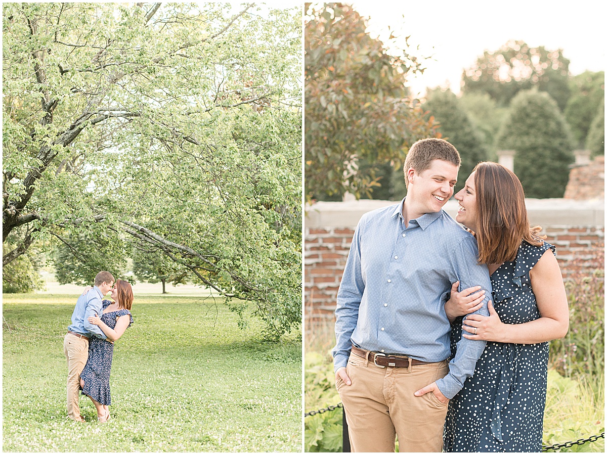 Engagement photos at Holliday Park in Indianapolis by Indianapolis wedding photographer Victoria Rayburn Photography