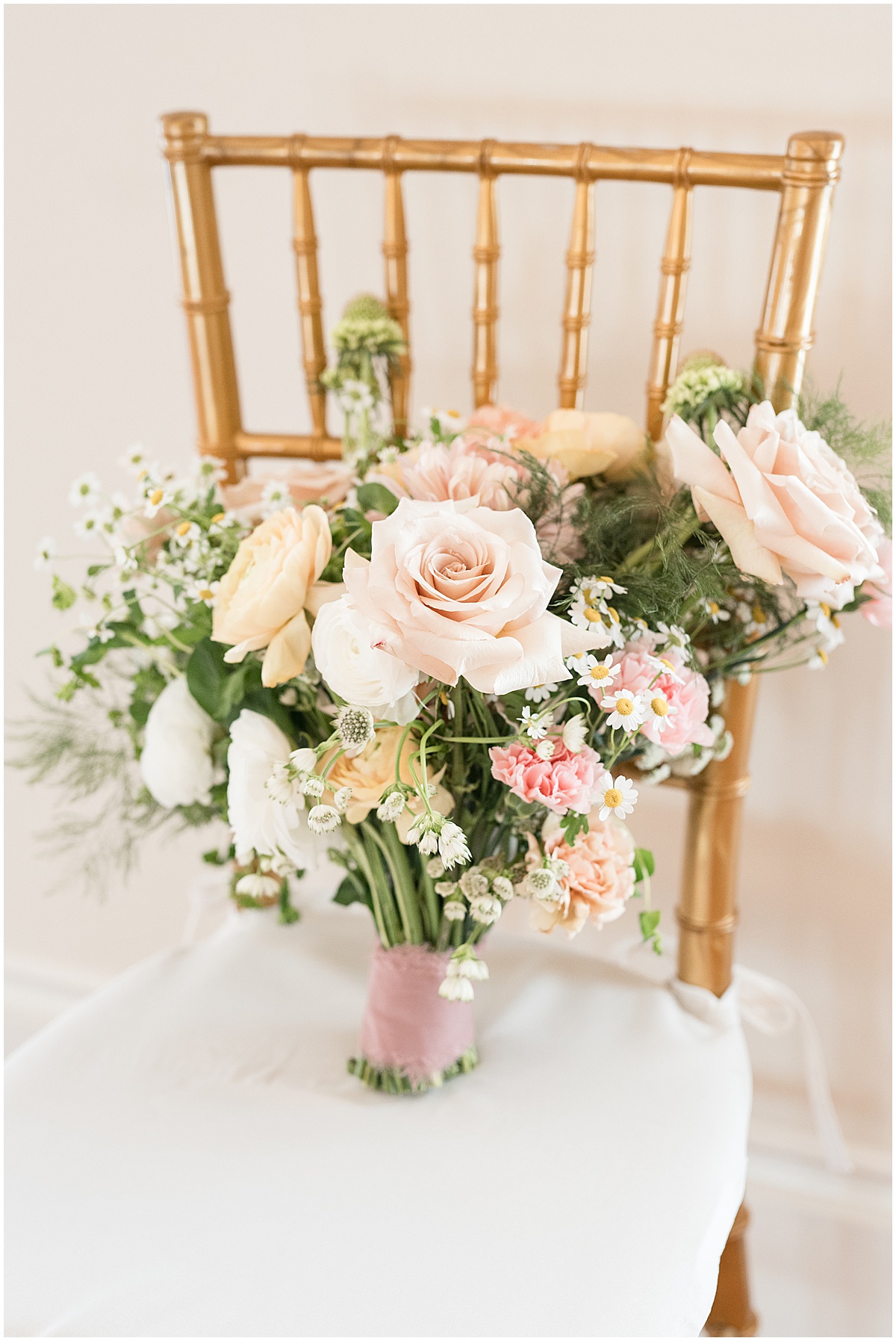Summer-inspired decor for a Ritz Charles Chapel wedding in Carmel, Indiana