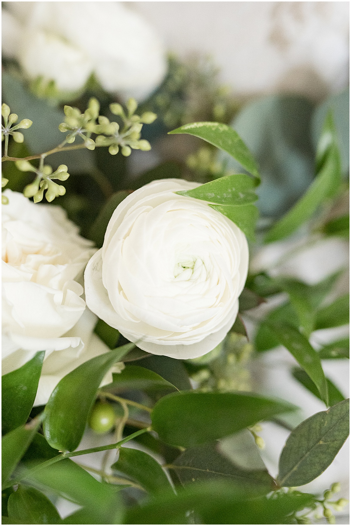 Close up of flowers for Fowler House Mansion Wedding