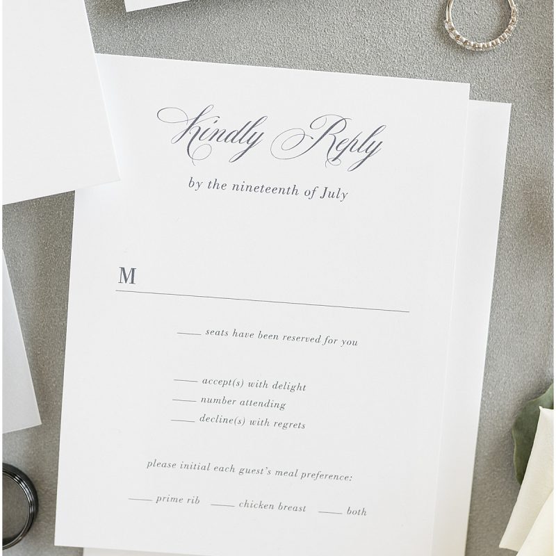 Invitation detail for wedding at New Journey Farms