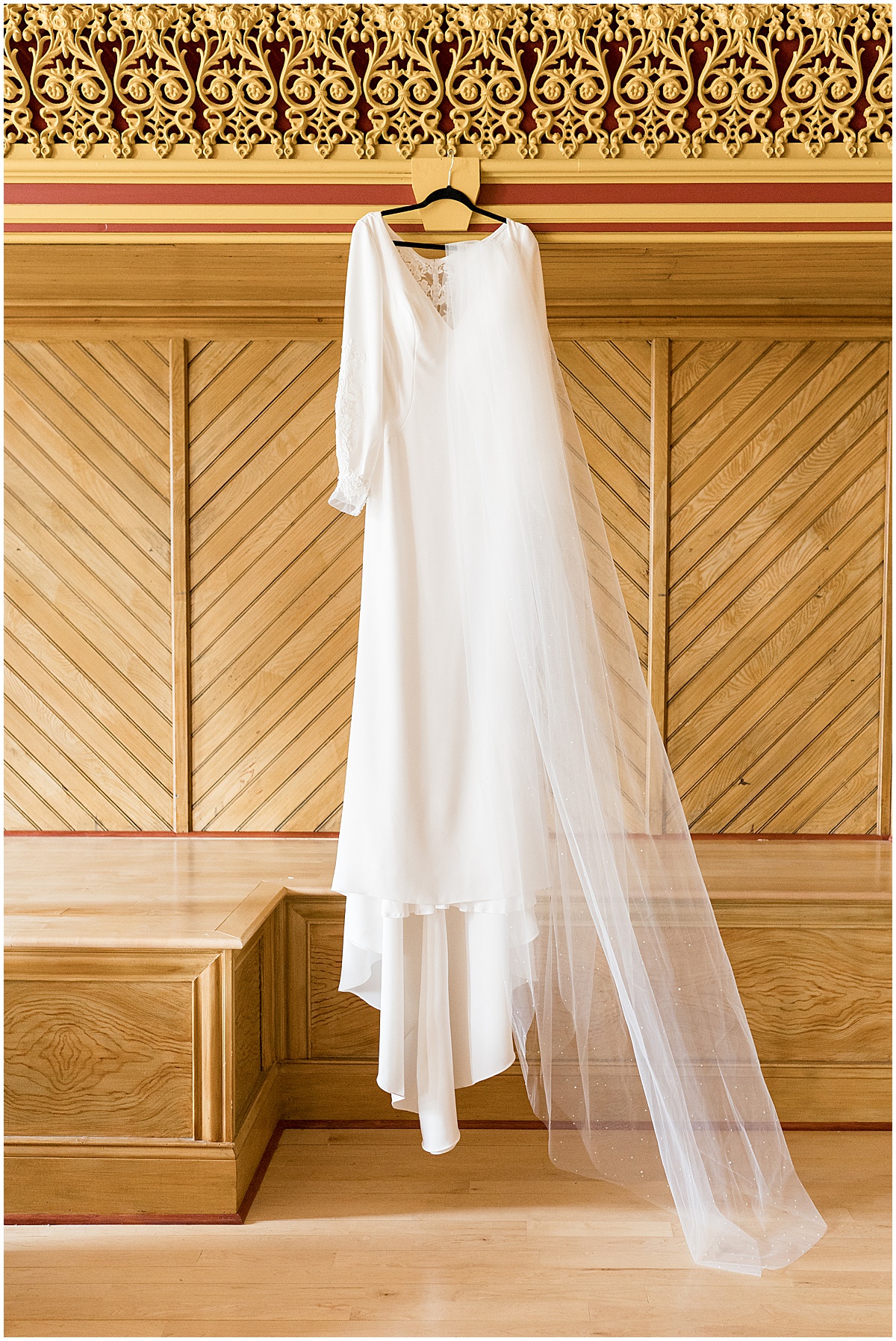 Wedding dress for Delphi Opera House wedding
