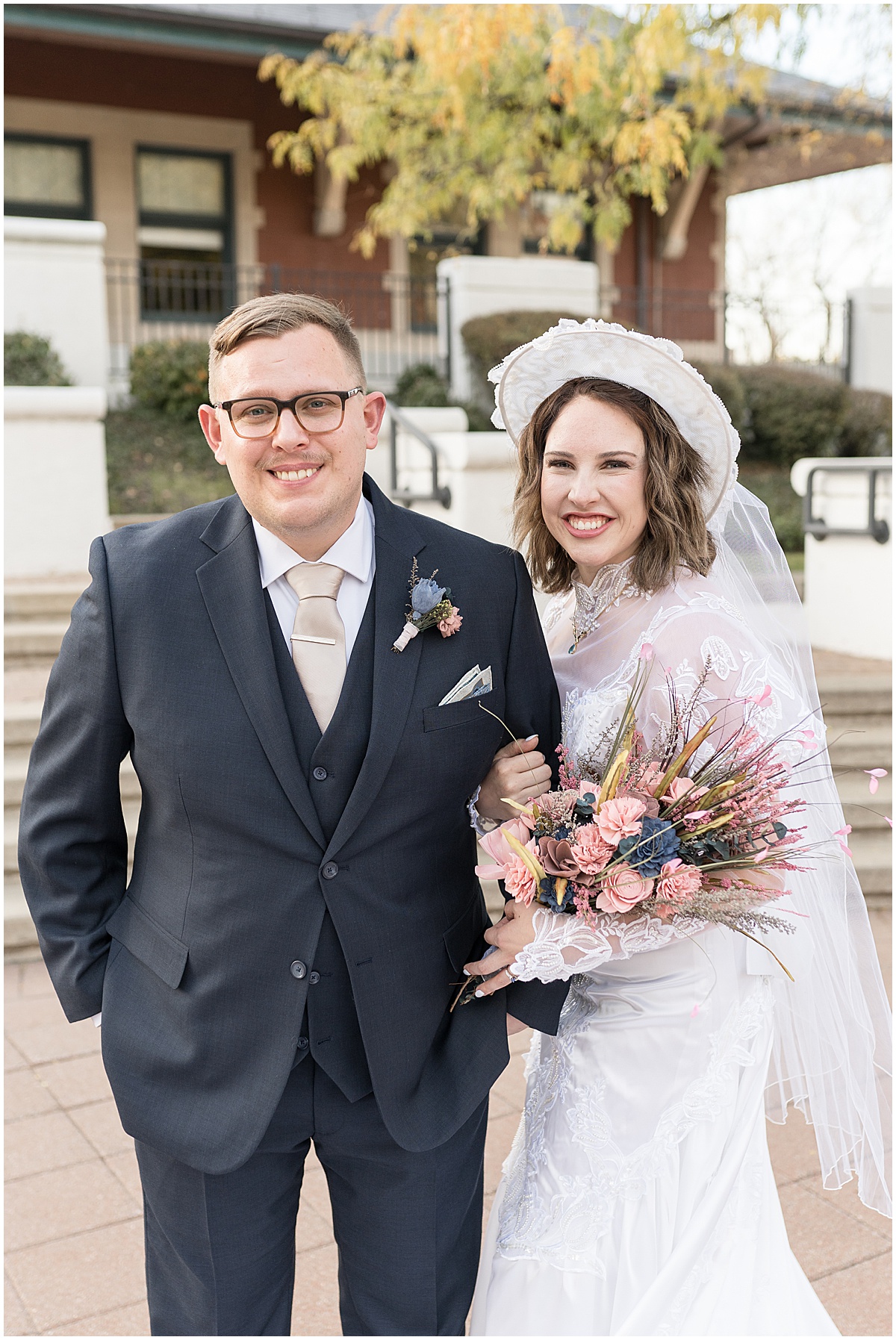 wedding photos in Downtown Lafayette, Indiana