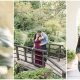 jewel tone engagement photos at Newfields