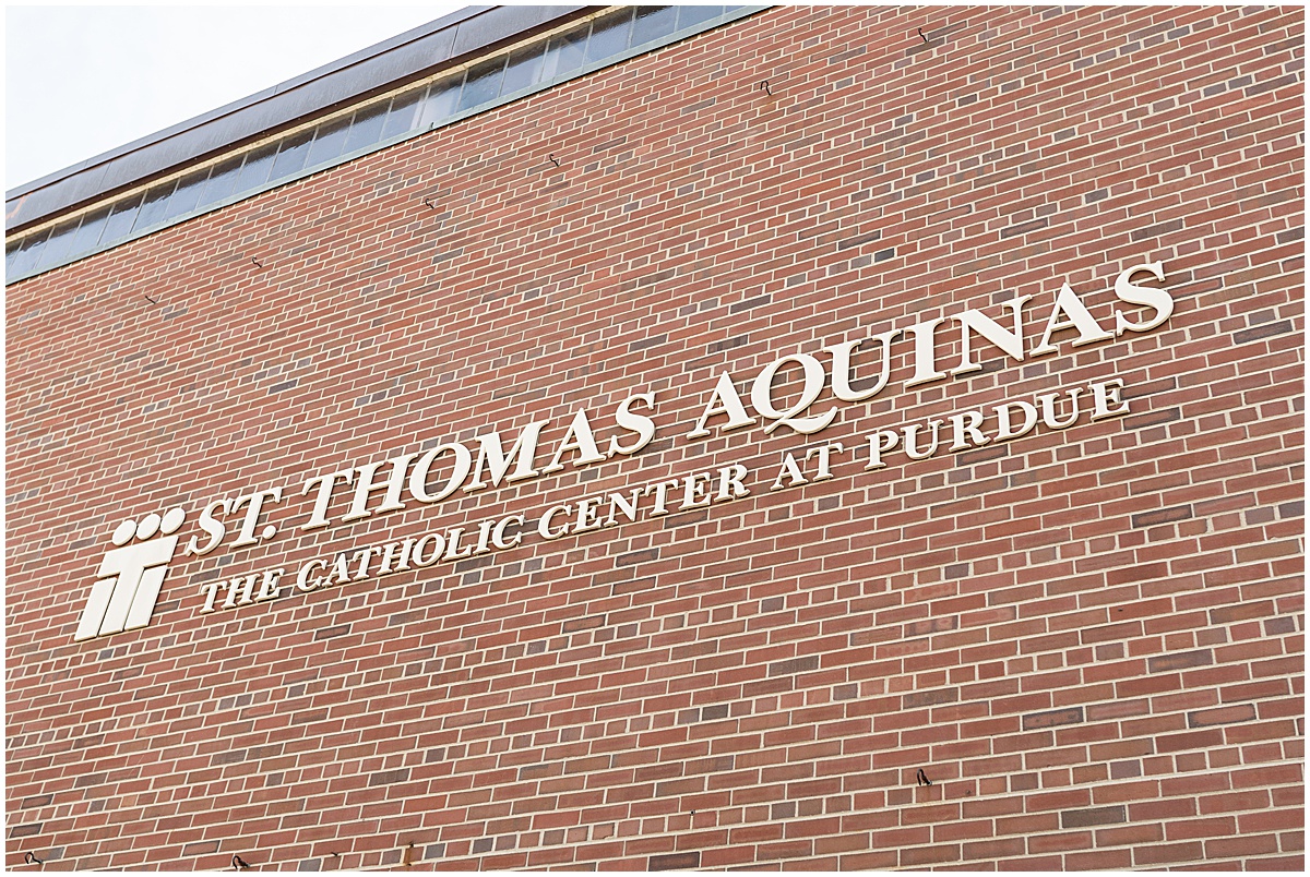 Venue details for wedding at St. Thomas Aquina Church in West Lafayette, Indiana