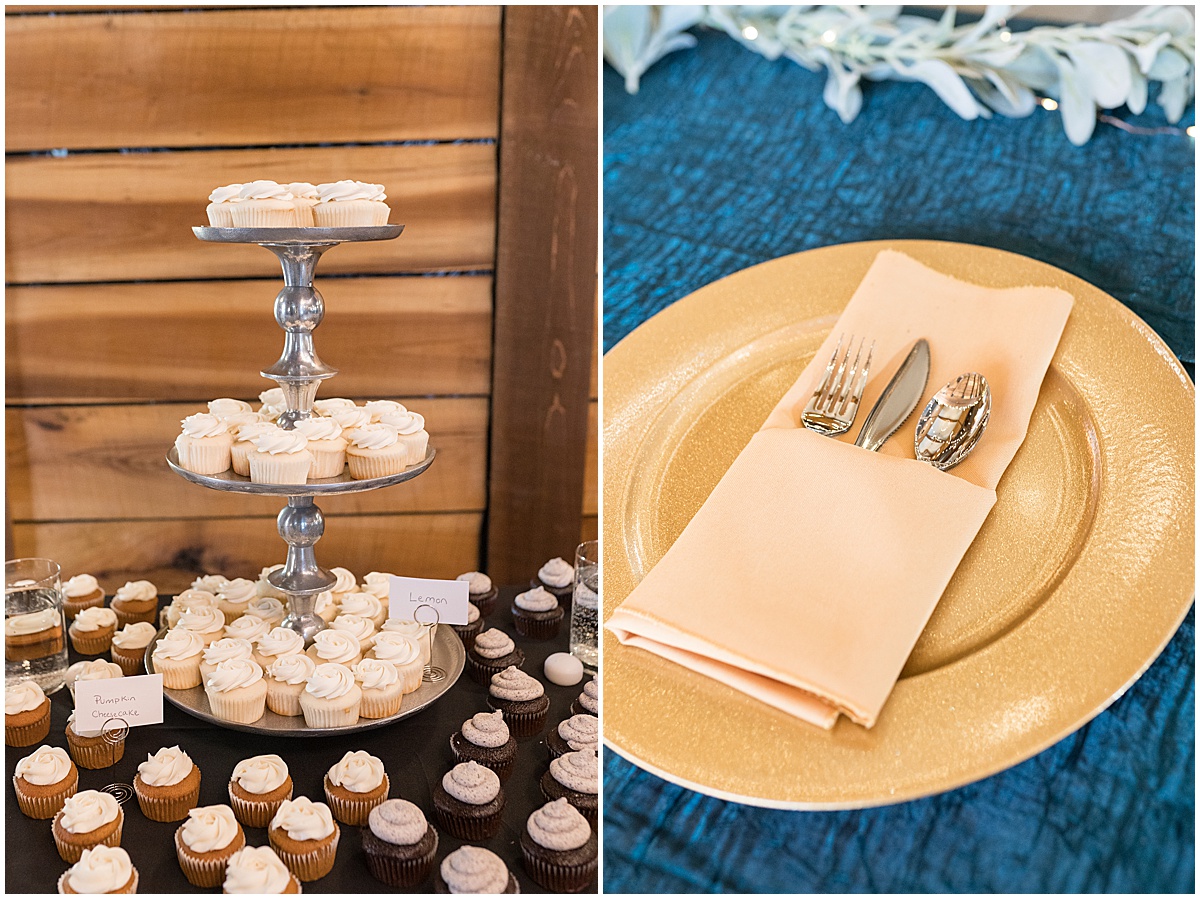 Cupcakes for fall wedding at 3 Fat Labs in Greencastle, Indiana
