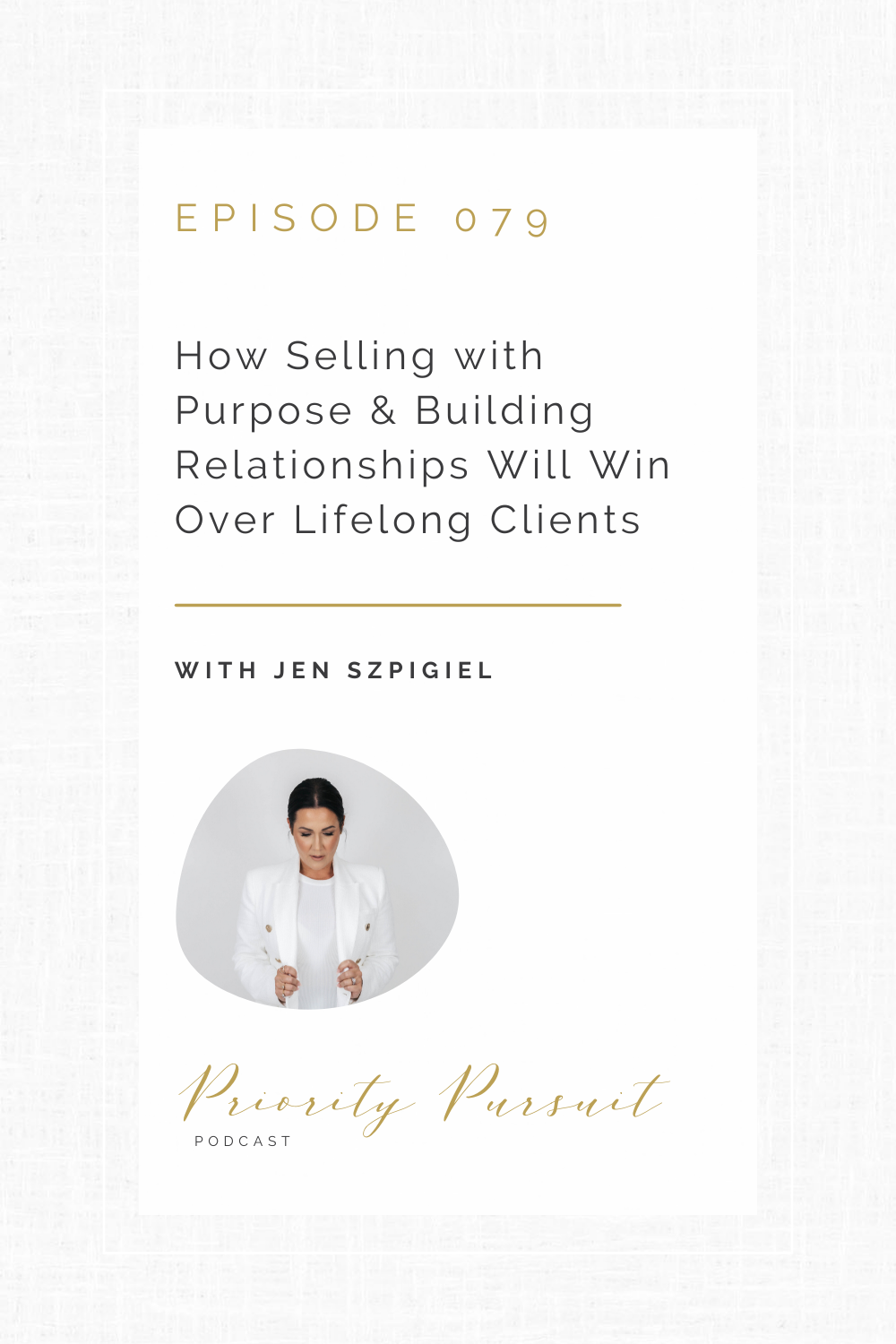 Victoria Rayburn and Jen Szpigiel discuss how selling with purpose and building relationships can help creatives enjoy lifelong relationships with clients.