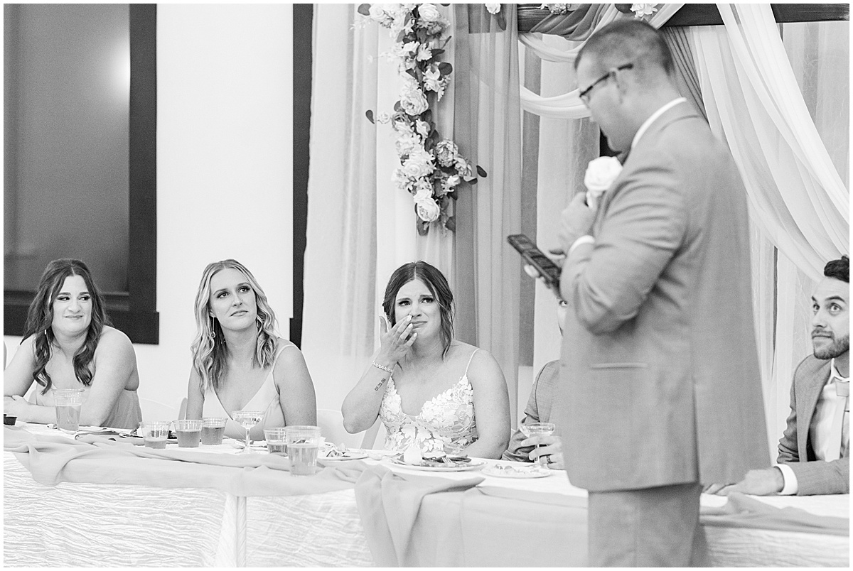 Wedding speeches for wedding at New Journey Farms