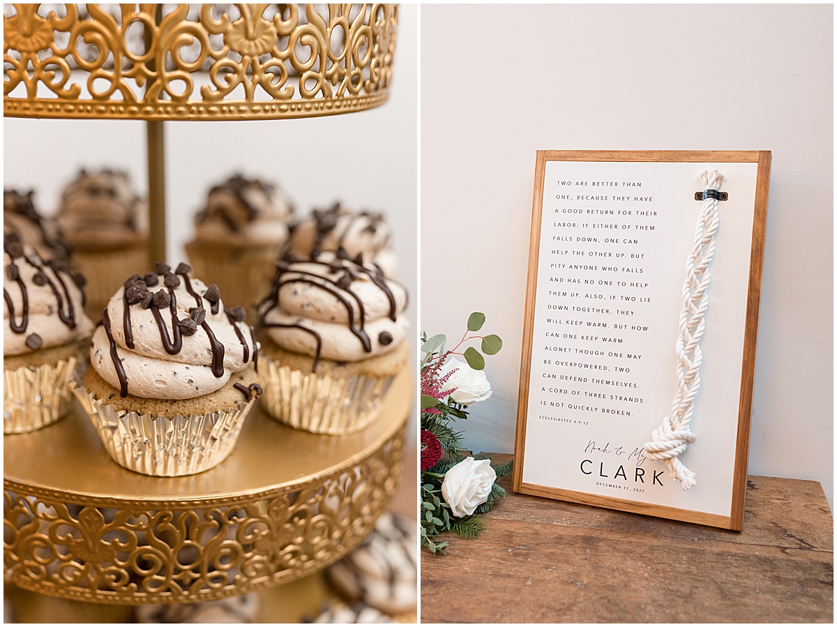 Cupcakes for Allure on the Lake wedding in Chesterton, Indiana