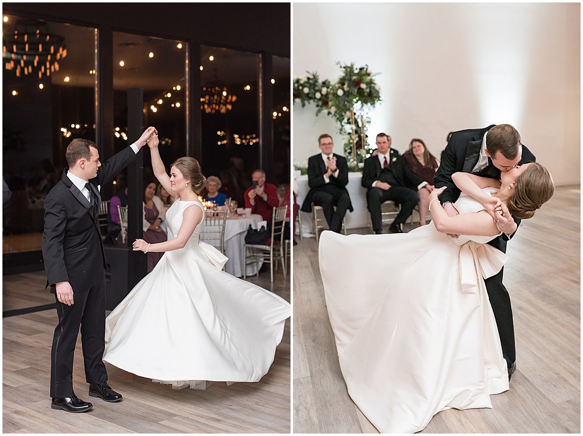 First dance at Allure on the Lake wedding in Chesterton, Indiana