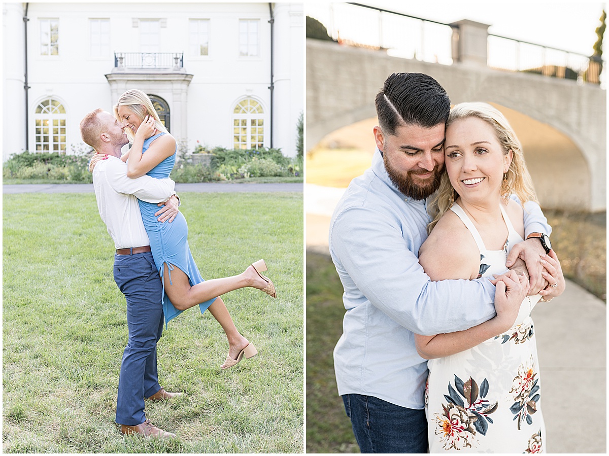 Man lifts bride to be featured in the “Victoria Rayburn Photography Best of Engagement Photos 2022” blog post.