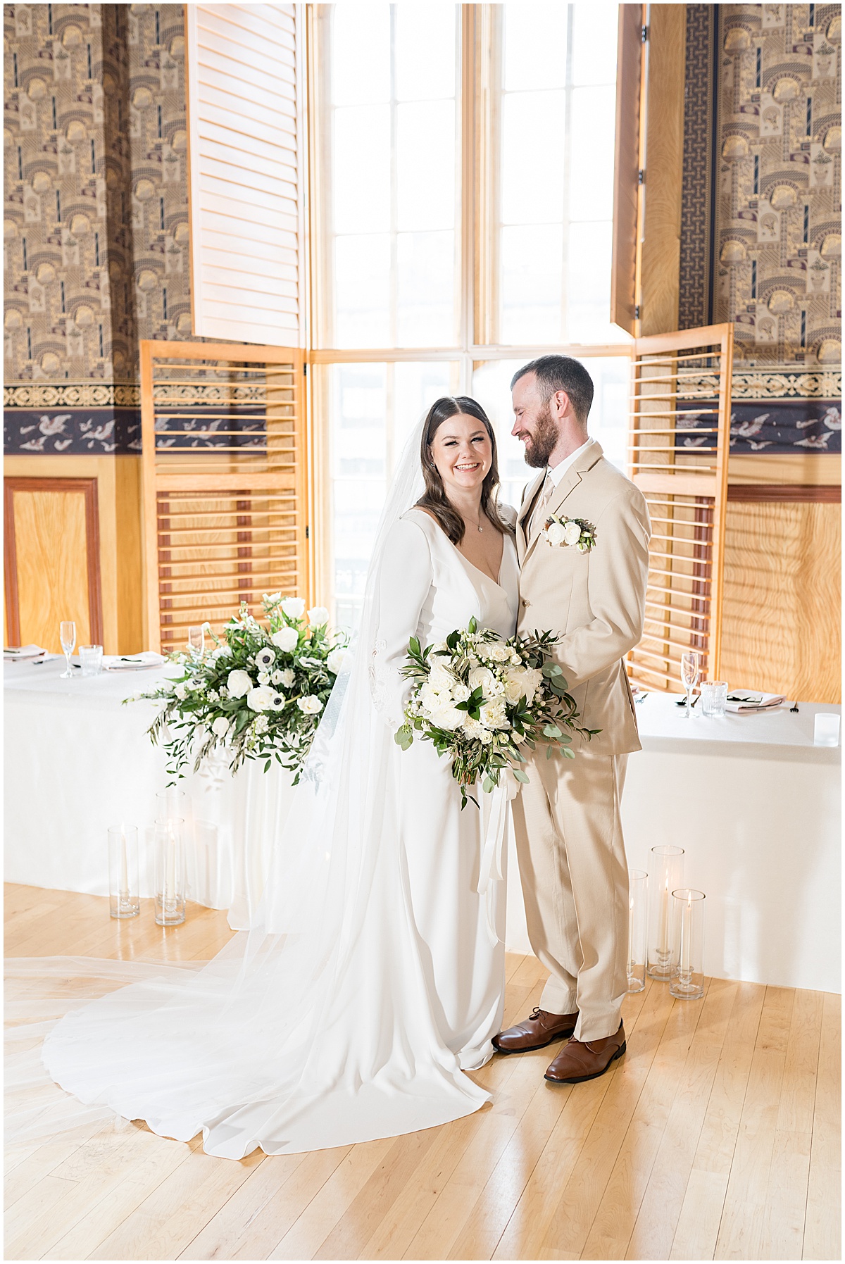 Bride and groom get close at Delphi Opera House wedding photographed by Victoria Rayburn Photography