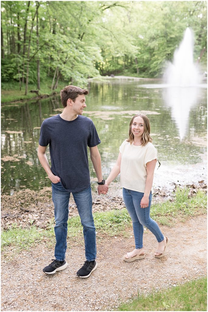 Engagement Photos at Gardens Alec & Bailey Victoria Rayburn