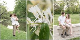 Spring engagement photos at Holcomb Gardens in Indianapolis.