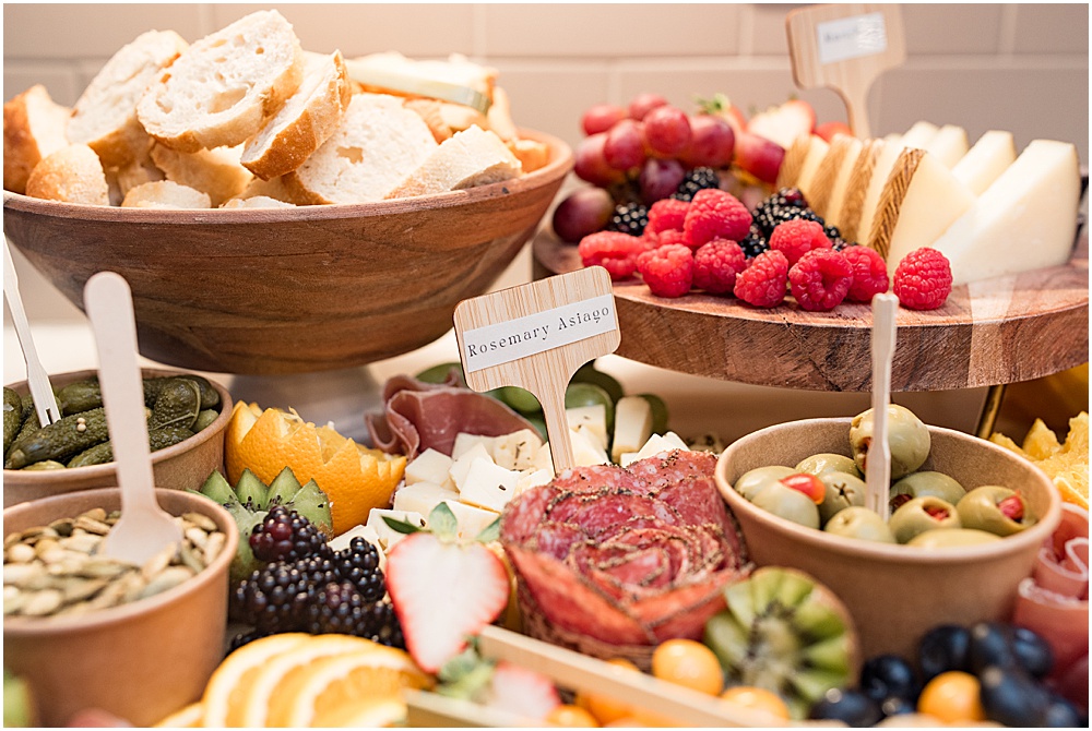 Charcuterie spread from at-home, brunch wedding in Westfield, Indiana