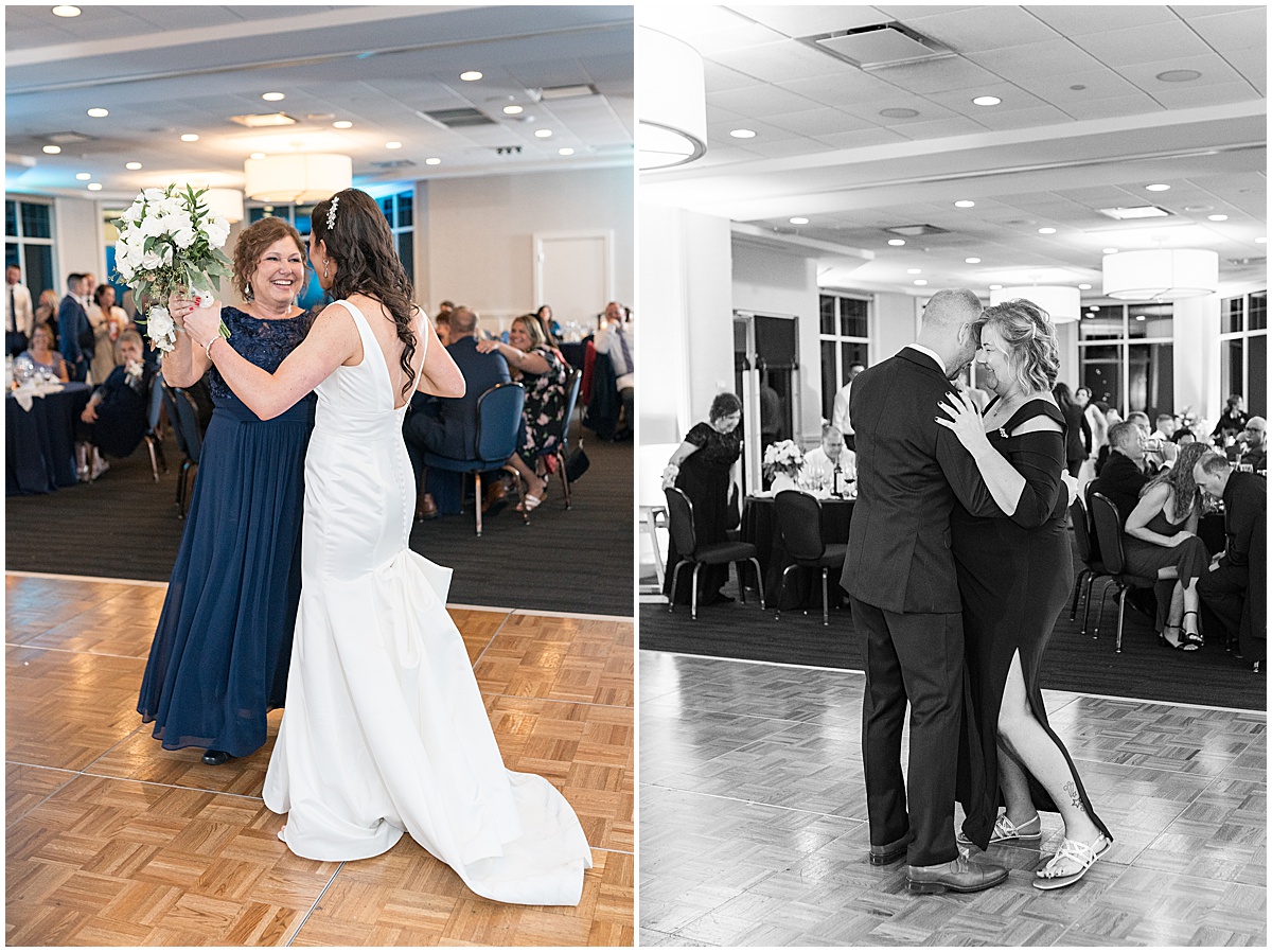 Mothers dance at Lighthouse Restaurant wedding in Cedar Lake, Indiana